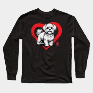 I Love My Maltese - I Love my dog - Enchanting dog Long Sleeve T-Shirt